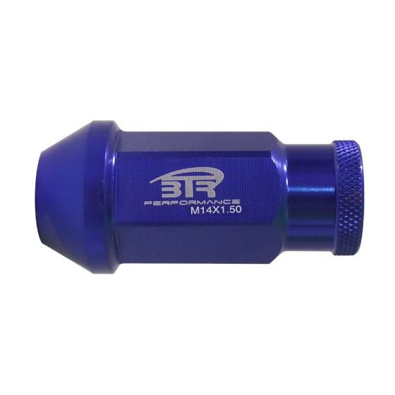 PACK 20 TUERCAS RACING AZUL 12X125 ALUMINIO