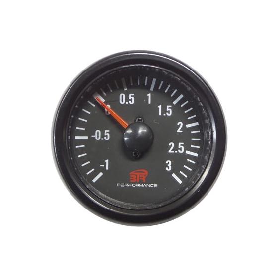RELOJ DE MEDIDA DE PRESION DE TURBO BTR NEGRO