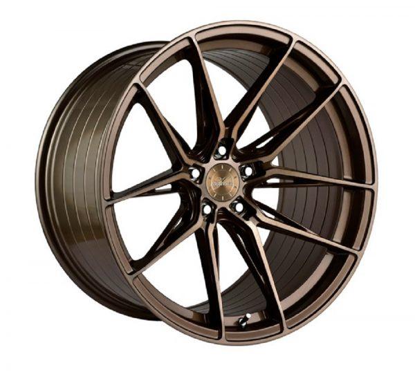 JUEGO DE LLANTAS VERTINI RFS1.3 8.5+9.5 X19 5X112 BRONZE+PULIDO Y NEGRO+PULIDO