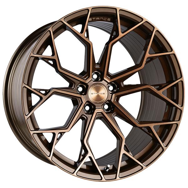 JUEGO DE LLANTAS STANCE SF10 8.5X19 5X112 ET45 BRONCE O PLATA