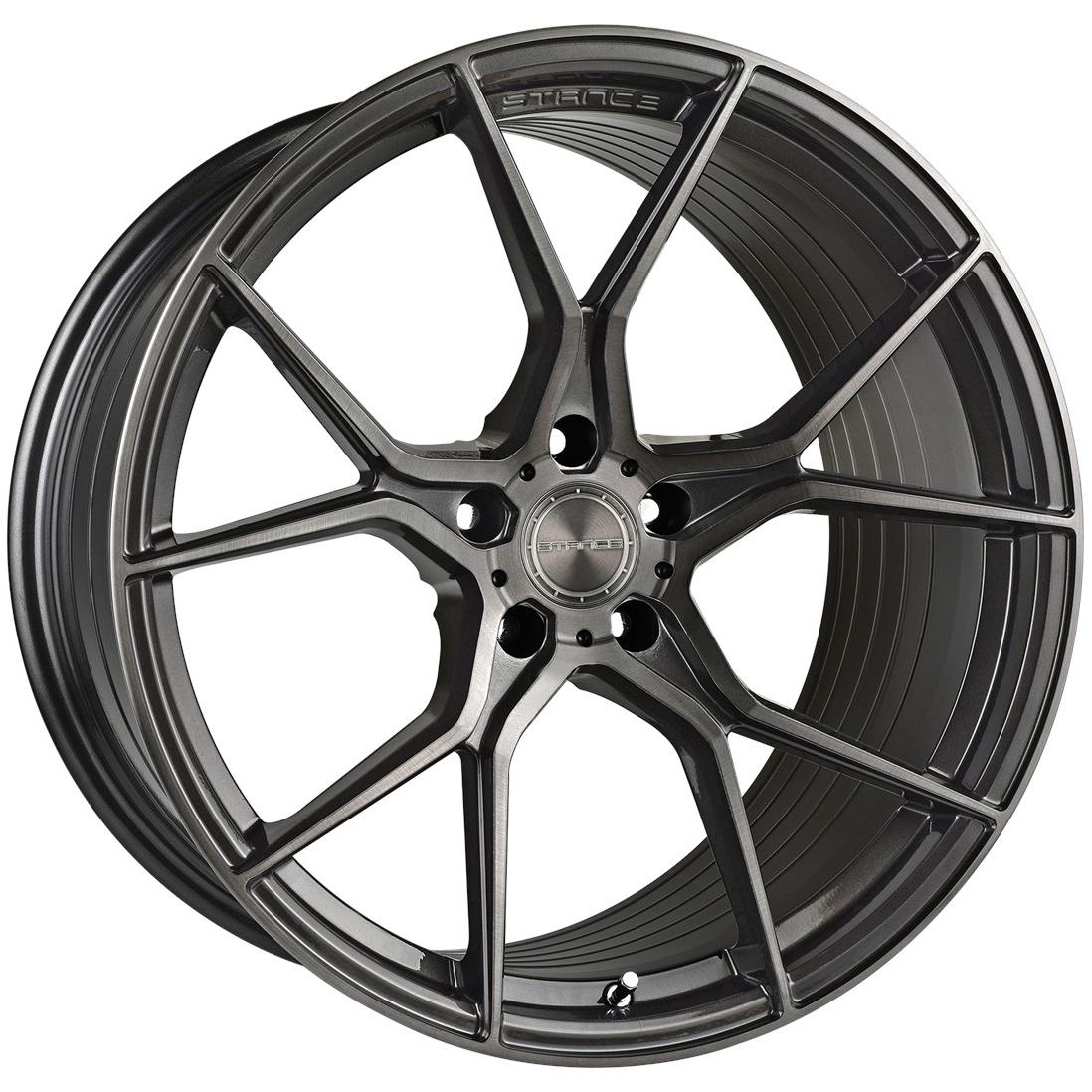 JUEGO DE LLANTAS STANCE SF07 8.5+9.5X19 5X112 ET42 PLATA