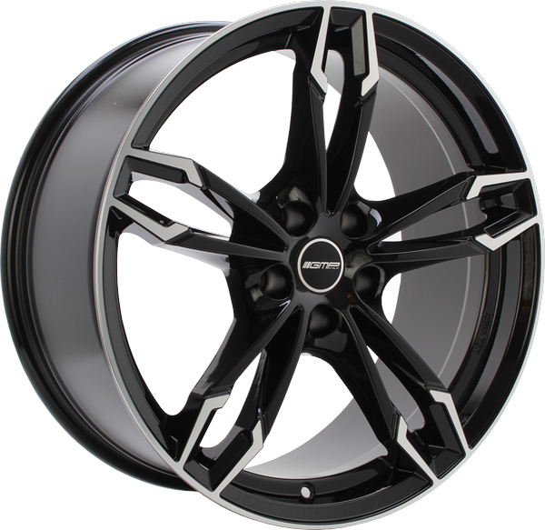 JUEGO DE LLANTAS GMP DEA 8-8.5-9X19" 5X120 VARIOS ETS BLACK DIAMOND