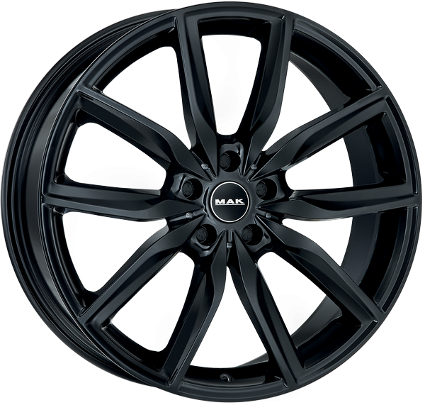 JUEGO DE LLANTAS MAK ALLIANZ  8-8.5-9.5X19"  5X112-120  VARIOS ETS  GLOSS BLACK