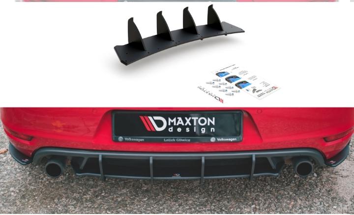 difusor trasero golf 6 gti maxton original negro satinado