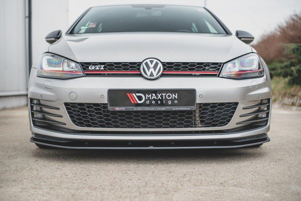 lip delantero mk7 gti racing flex negro satinado (material resistente anti impactos)240VWGO7GTICNCFD2B