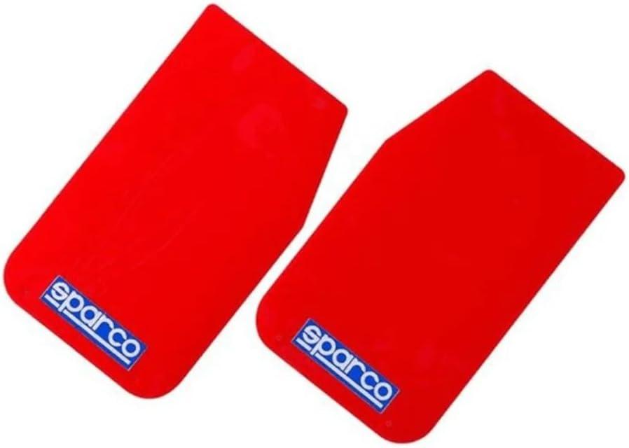 juego de faldillas racing sparco rojas  47x28 cm