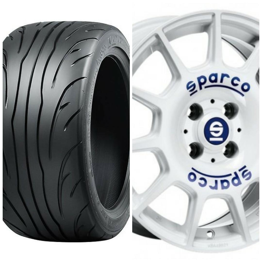 pack llantas 7x16 4x108 et 25 o 42 sparco terra +nankang as2