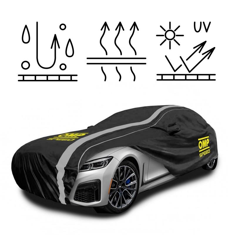 FUNDA CUBRE COCHE OMP 3 CAPAS TALLA XL