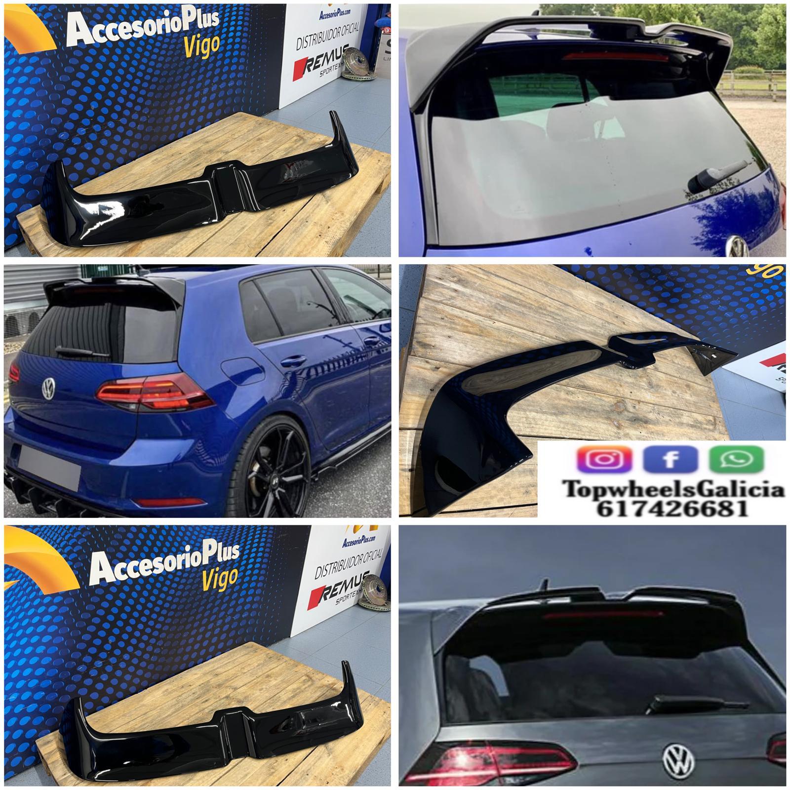 Alerón Volkswagen Golf 7 / 7.5 3/5P Negro brillante.