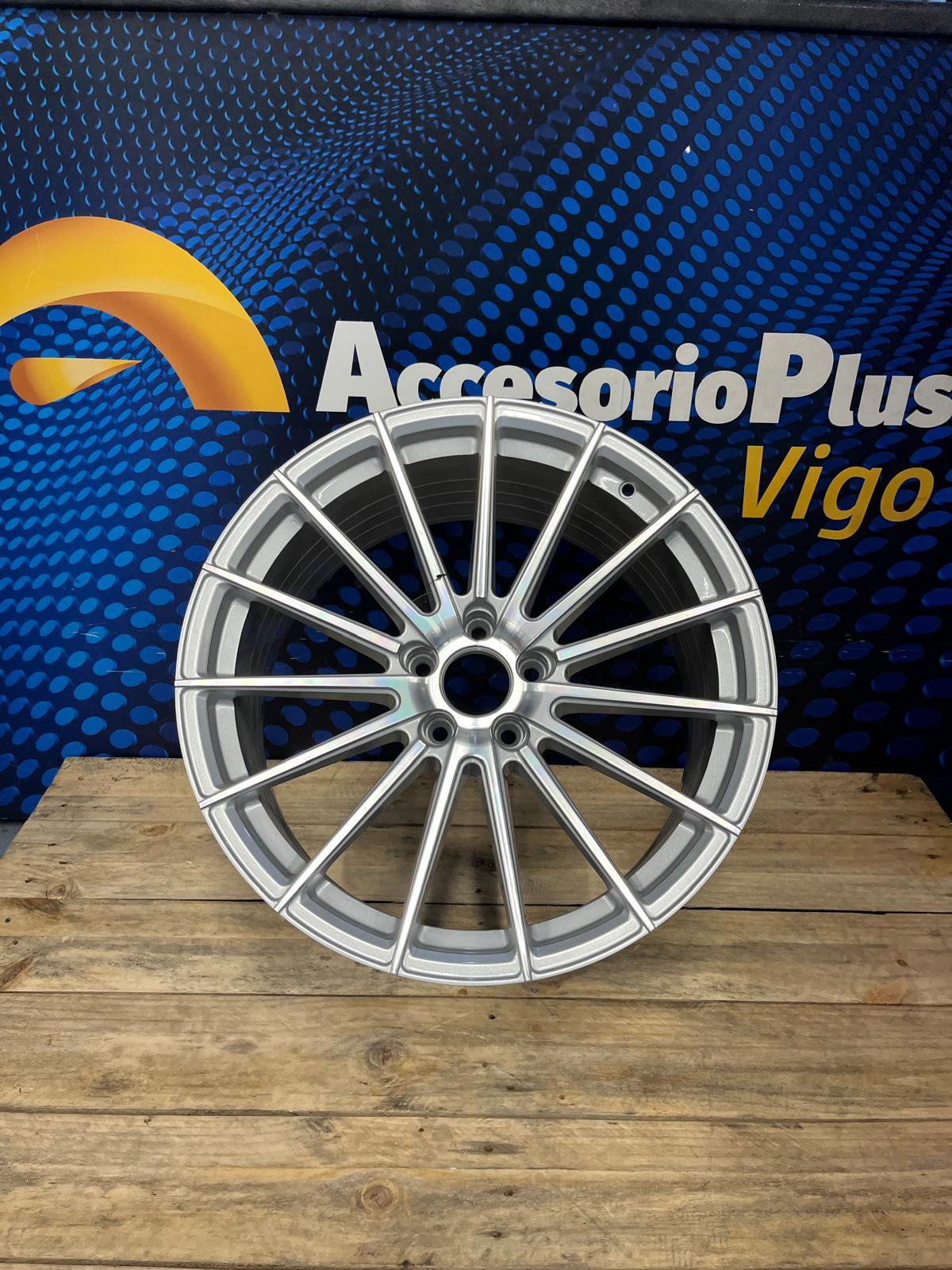 pack llantas 9.5 x19 5x112 et29 silver+ polish