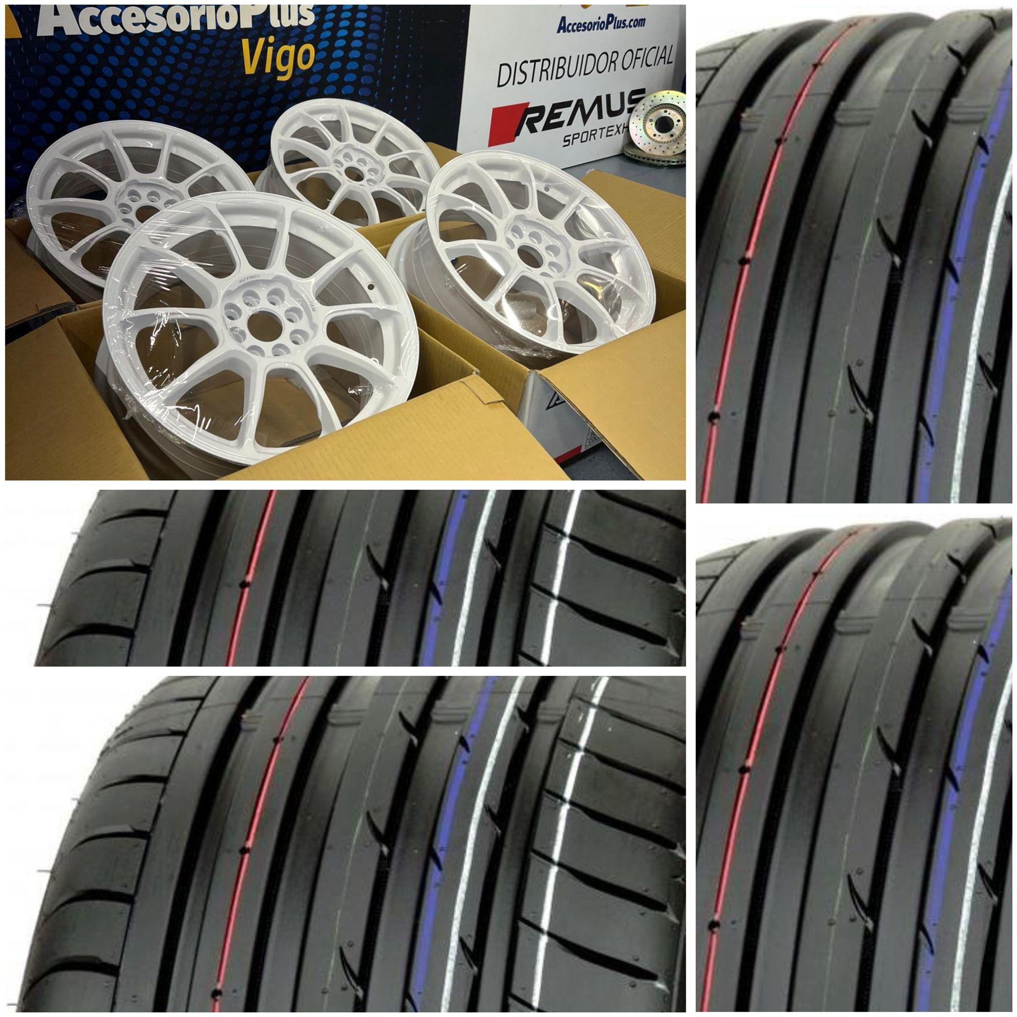pack asga 681 17 4x100 /108 + 205/40/17 nankang as2+ cod (a en agua)